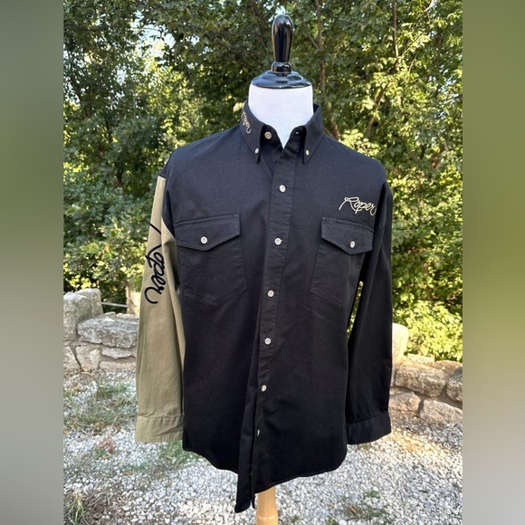 Roper Other - Roper Vintage Western Shirt, Black and Tan,‎ Size 2XL Black and Tan Men's Shirt